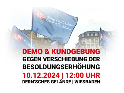 Aufruf zur Demonstration & Kundgebung am 10. Dezember 2024 in Wiesbaden Aufruf zur Demonstration & Kundgebung am 10. Dezember 2024 in Wiesbaden