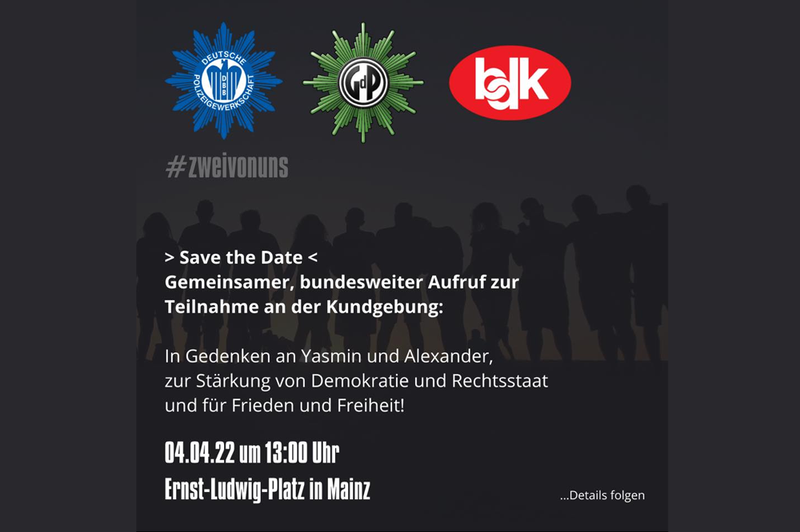 Aufruf zur Kundgebung am 04.04.2022 in Mainz Aufruf zur Kundgebung am 04.04.2022 in Mainz