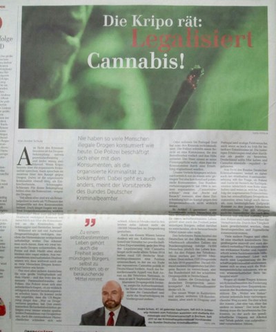 BDK-Bundesvorsitzender André Schulz in der Ostsee-Zeitung BDK-Bundesvorsitzender André Schulz in der Ostsee-Zeitung