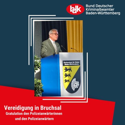 BDK BW – Feierliches Gelöbnis in Bruchsal BDK BW – Feierliches Gelöbnis in Bruchsal
