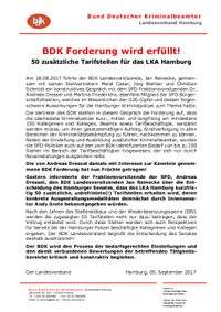 BDK Forderung wird erfüllt!