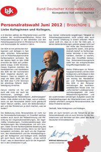 BDK-Information zur Personalratswahl 2012