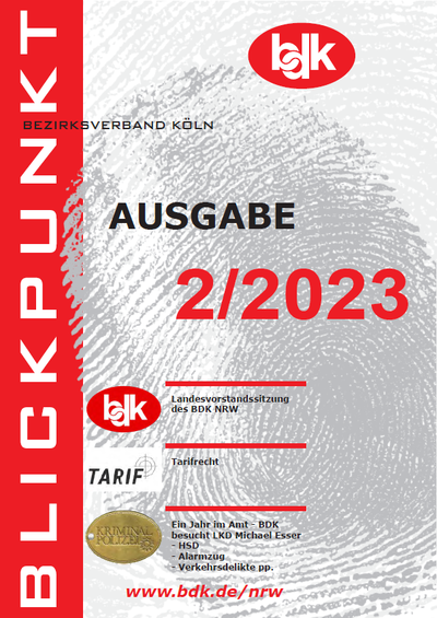 BDK Köln Blickpunkt 2-2023 BDK Köln Blickpunkt 2-2023