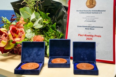 BDK Sachsen überreicht Paul-Koettig-Medaillen im LKA Sachsen
