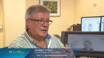 TV-Beitrag: Phantombildzeichner Norbert Schulz gibt den Verbrechern ein Gesicht TV-Beitrag: Phantombildzeichner Norbert Schulz gibt den Verbrechern ein Gesicht