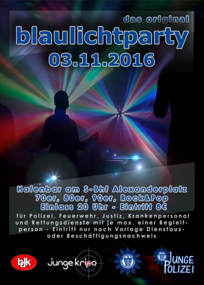 Blaulichtparty Berlin Blaulichtparty Berlin