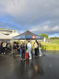 Dem Regen zum Trotz