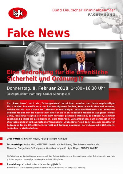 Fachtagung: „Fake News - eine Bedrohung für die öffentliche Sicherheit und Ordnung!?“