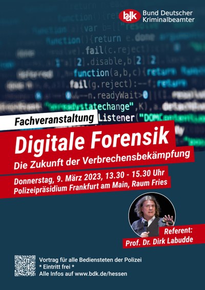 Fachveranstaltung: DIGITALE FORENSIK – Die Zukunft der Verbrechensbekämpfung Fachveranstaltung: DIGITALE FORENSIK – Die Zukunft der Verbrechensbekämpfung