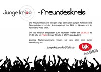 Junge Kripo trifft sich am 9.9.15 in Wiesbaden