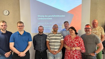 Innenpolitischer Austausch im geschäftsführenden Landesvorstand Innenpolitischer Austausch im geschäftsführenden Landesvorstand
