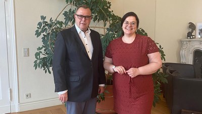 Landesvorsitzende trifft Innenminister Stübgen Landesvorsitzende trifft Innenminister Stübgen