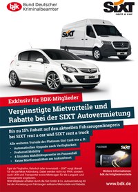Neue Kooperation mit SIXT