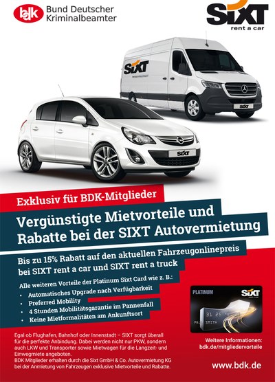 Neue Kooperation mit SIXT Neue Kooperation mit SIXT