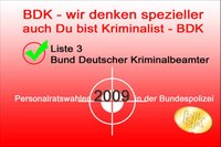 Personalratswahlen in der Bundespolizei - BDK auf Listenplatz 3