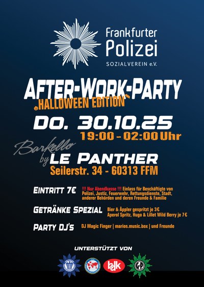 Polizei After-Work-Party am 30.10.25