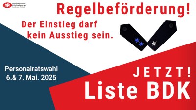 Regelbeförderung für Polizeibeamte im Land Sachsen-Anhalt
