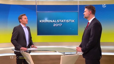 SAT 1 regional Beitrag: Kriminalstatistik 2017 - Straftaten in Hamburg gesunken