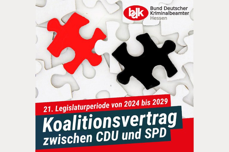 Schwarz-roter Koalitionsvertrag - Wie sieht die Zukunft der Polizei Hessen aus?! Schwarz-roter Koalitionsvertrag - Wie sieht die Zukunft der Polizei Hessen aus?!