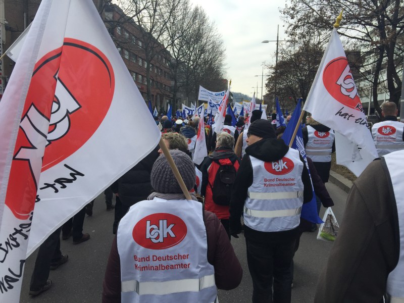 Tarifverhandlungen im TV-L - Demo am 12. Februar 2019 in Stuttgart Tarifverhandlungen im TV-L - Demo am 12. Februar 2019 in Stuttgart