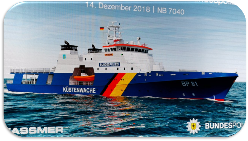 Taufe des ersten neuen Einsatzschiffes „Potsdam“ Taufe des ersten neuen Einsatzschiffes „Potsdam“
