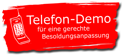Telefon-Demo zur Besoldungsanpassung Telefon-Demo zur Besoldungsanpassung
