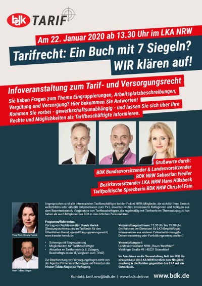 Veranstaltung Tarifrecht im LKA NRW