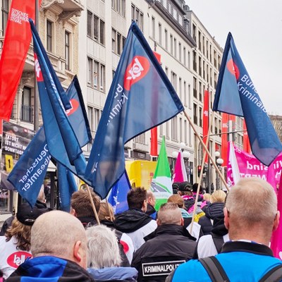 Warnstreik und Großdemonstration im Rahmen der Tarifverhandlungen am 13.03.24 in Wiesbaden Warnstreik und Großdemonstration im Rahmen der Tarifverhandlungen am 13.03.24 in Wiesbaden