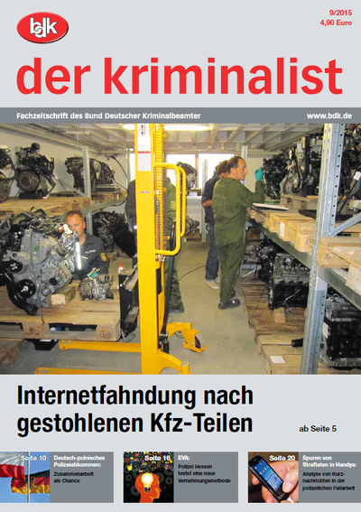 "der kriminalist" 09/2015 "der kriminalist" 09/2015