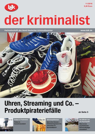 "der kriminalist" 11/2016 "der kriminalist" 11/2016