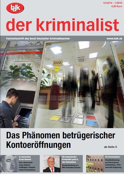 "der kriminalist" 12/2014 - 01/2015 (Doppelausgabe) "der kriminalist" 12/2014 - 01/2015 (Doppelausgabe)
