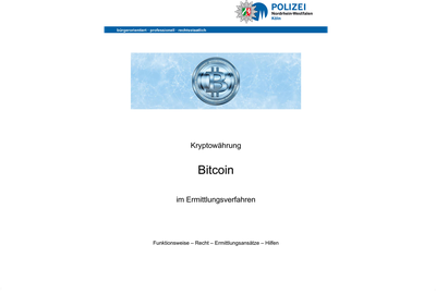 Kryptowährung Bitcoin im Ermittlungsverfahren Kryptowährung Bitcoin im Ermittlungsverfahren