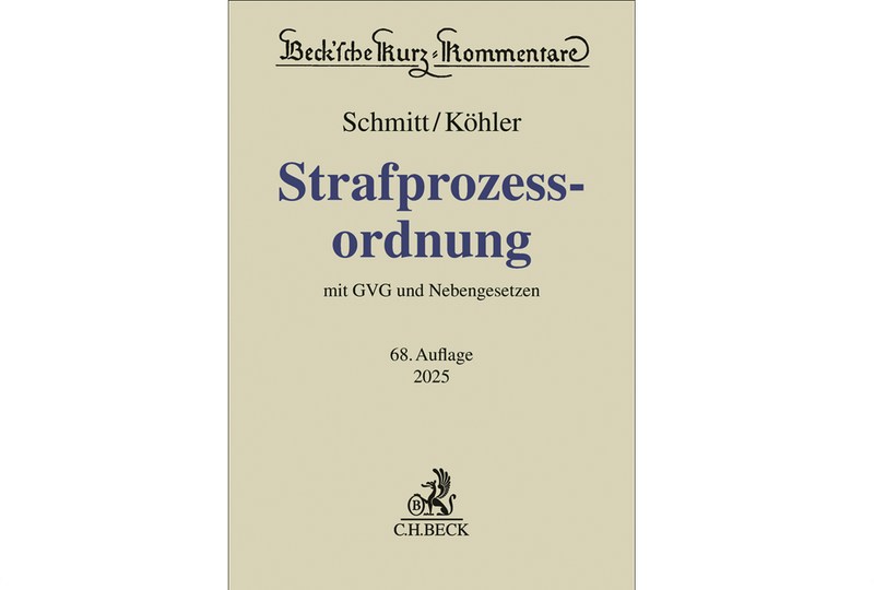 Strafprozessordnung mit GVG und Nebengesetzen Strafprozessordnung mit GVG und Nebengesetzen