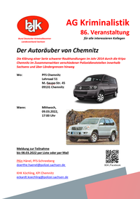 AG Kriminalistik: Der Autoräuber von Chemnitz