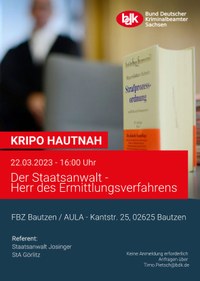 Kripo hautnah - Der Staatsanwalt - Herr des Ermittlungsverfahrens