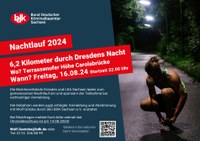 Einladung zum gemeinsamen Nachtlauf 2024 in Dresden