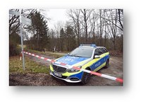 Polizei am Leichenfundort
