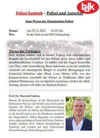 Polizei hautnah - Polizei und Autorität