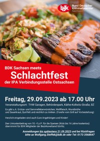 Schlachtfest der IPA Verbindungsstelle Ostsachsen